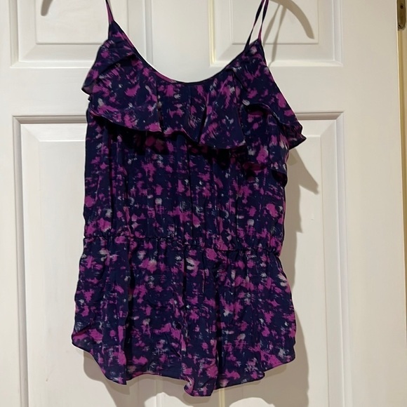 Rebecca Taylor silky cami with ruffles - Picture 1 of 5